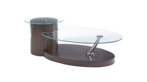 GRENOBLE | Three tier modern glass coffee table