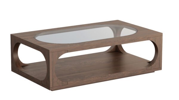 Curve-Cut Coffee Table