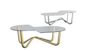 Bi-Tone Wave Coffee Table