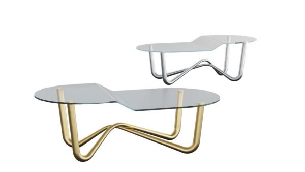 Bi-Tone Wave Coffee Table