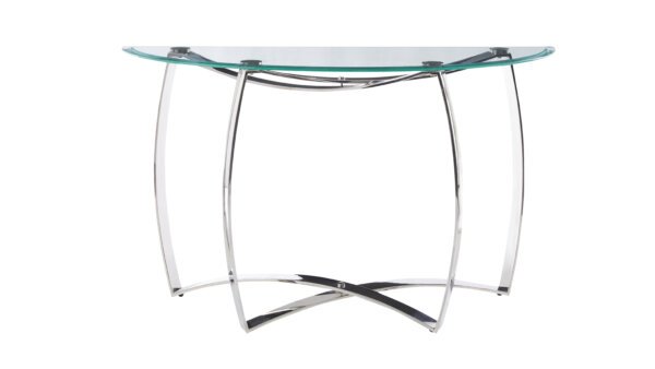MESSINA | Stainless steel curved leg sofa table