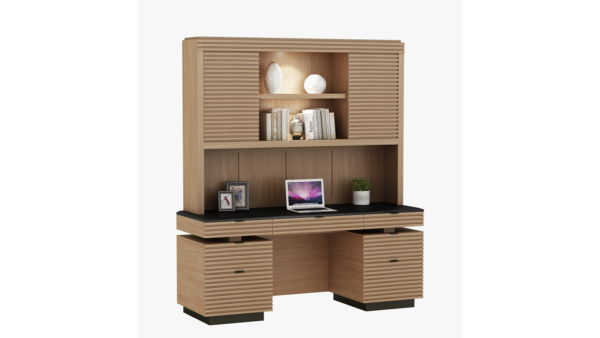 MODENA | 72” credenza desk and hutch